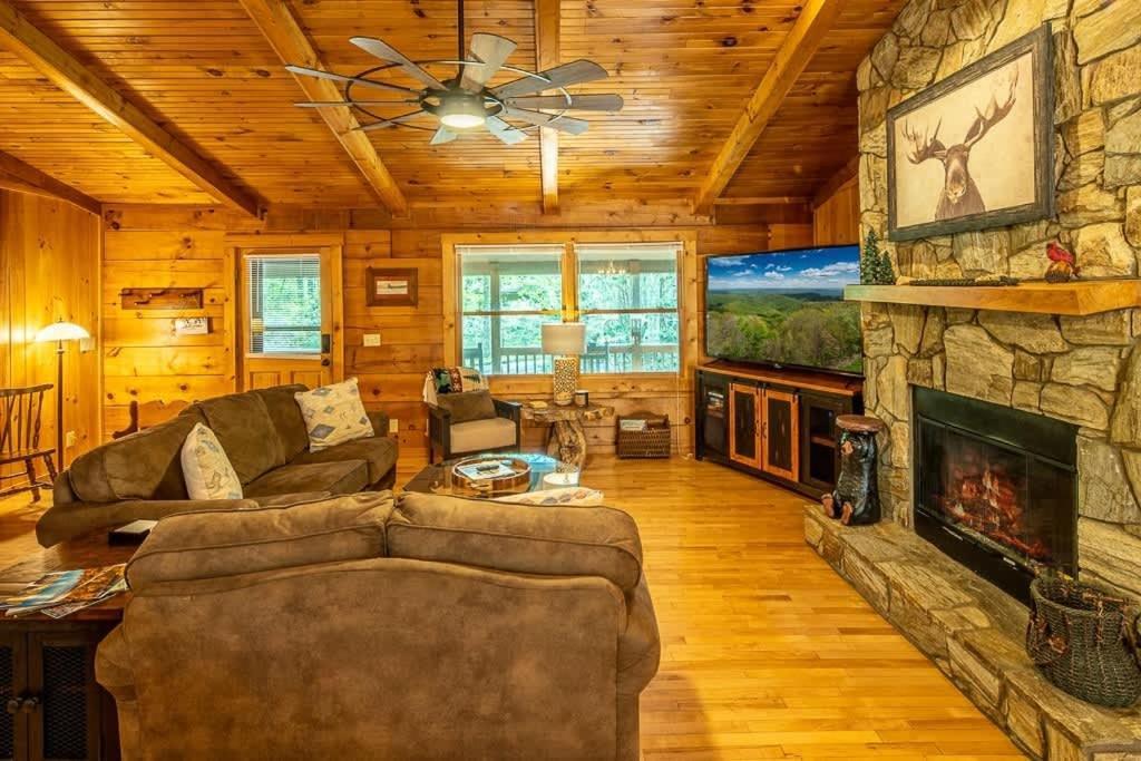 Cozy 'Grey Fox' Cabin Between Boone & Blowing Rock Exterior foto
